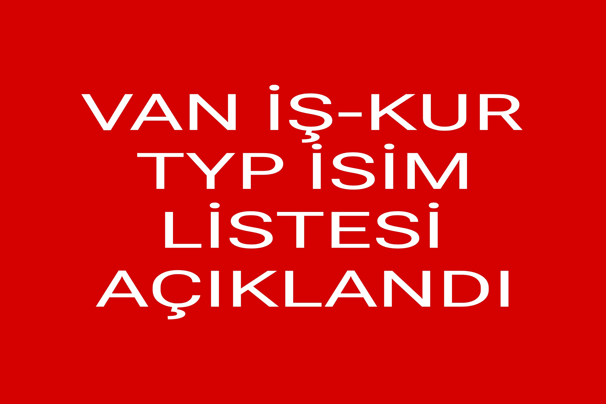 Tuşba TYP Kura Sonuçları Açıklandı: İşte İsim Listesi ve Detaylar
