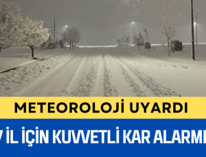 Meteoroloji Uyardı: Doğu Anadolu’da Kuvvetli Kar Yağışı