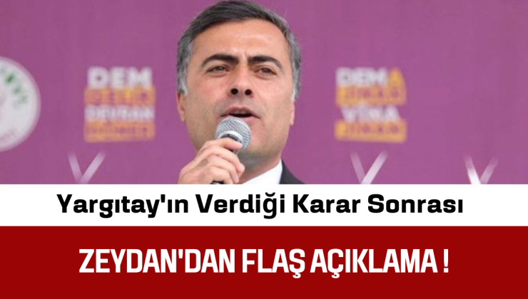 Van Büyükşehir Eş Başkanı Abdullah Zeydan’dan Yargıtay Kararına Sert Tepki!