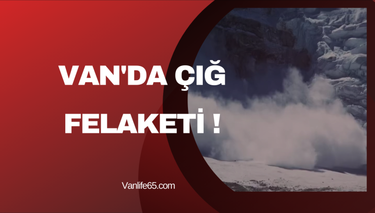 Van’da Çığ Felaketi! 1 Kişi Hayatını Kaybetti