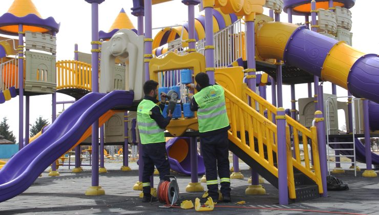 VAN’DA PARKLAR BAHARA HAZIRLANIYOR