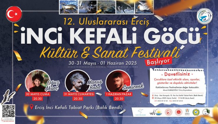 Van’da Doğa ve Müzik Buluşuyor: 12. İnci Kefali Göçü Kültür ve Sanat Festivali Başlıyor