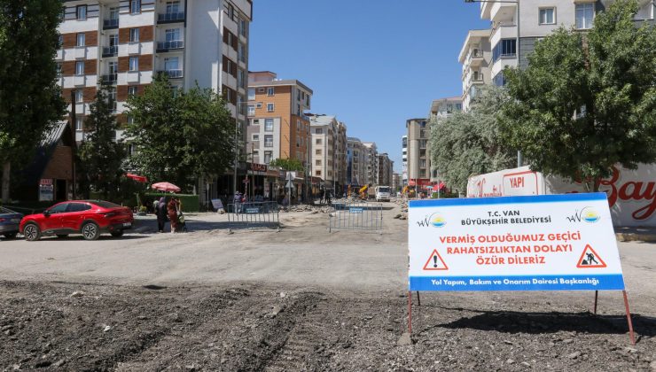 Van’da Eski Cezaevi Caddesi Baştan Sona Yenileniyor