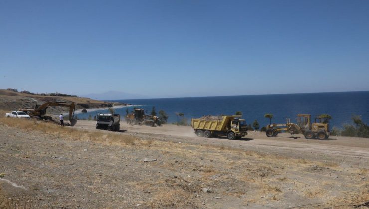 Tuşba Belediyesi Mollakasım Sahiline Yeni Kamelyalar ve Dinlenme Alanları Yapıyor