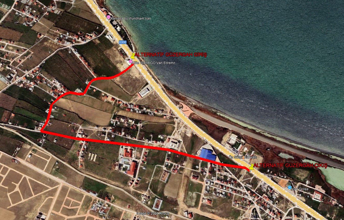 Van-Edremit D300 Karayolu 4 Gün Trafiğe Kapatılacak