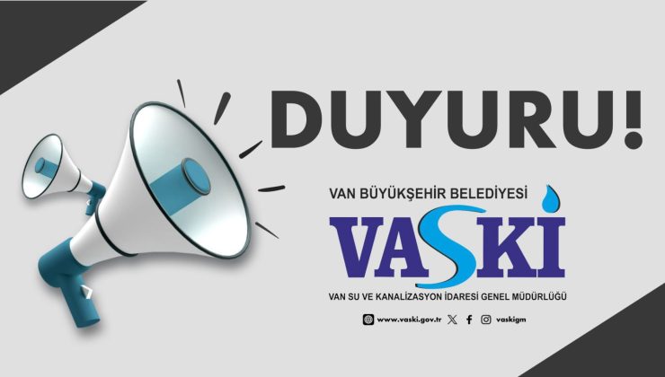 Erciş’te 2 Günlük Su Kesintisi Uyarısı