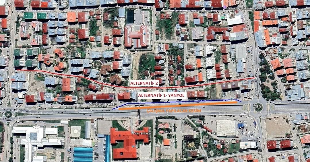 Van’da Yol Çalışmaları Nedeniyle Van Kale Kavşağı ile Adliye Önü Arası Trafiğe Kapatılacak
