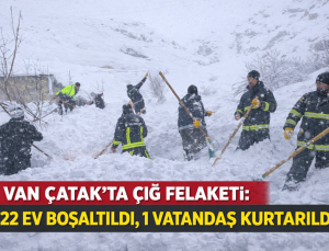 SON DAKİKA | VAN ÇATAK’TA ÇIĞ ALTINDA KALAN VATANDAŞ KURTARILDI