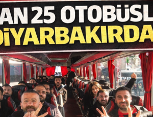 25 Otobüslük Taraftar Konvoyu Diyarbakır Yolunda: Vanspor, Amedspor Deplasmanında