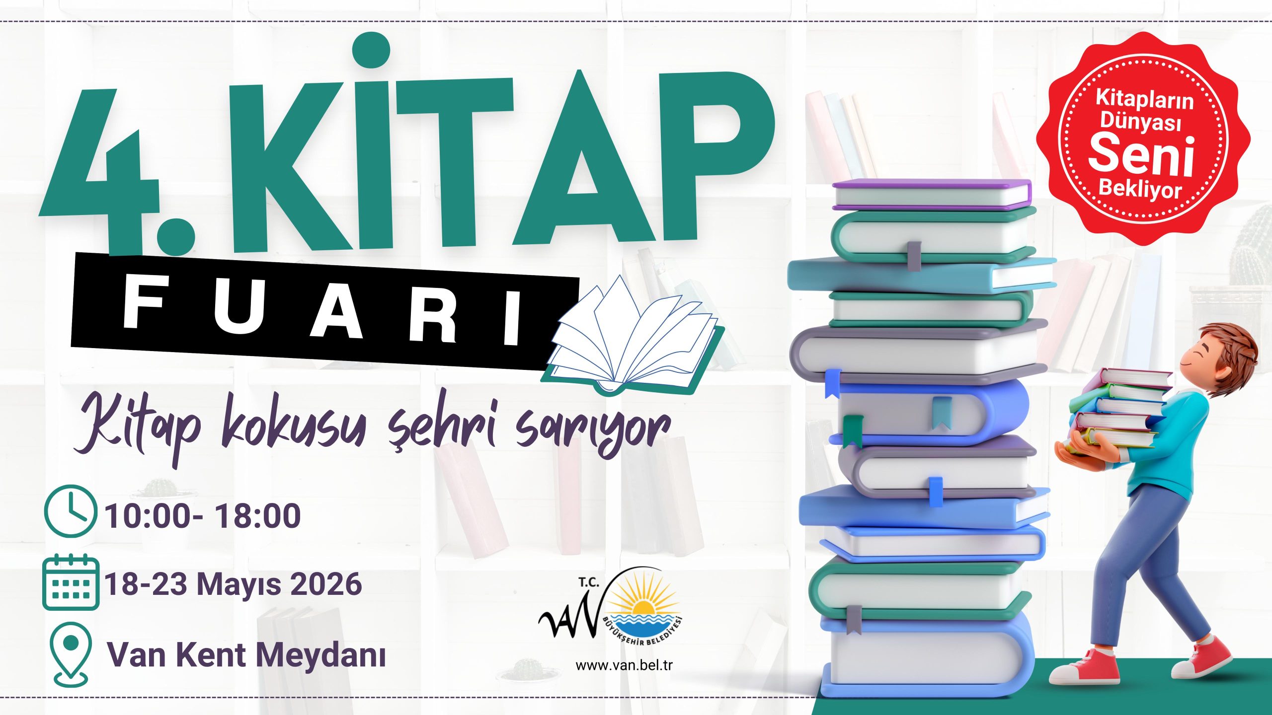 Van’da Kitap Günleri Başlıyor: 4. Van Yerel Yazarlar Kitap Fuarı Kapılarını Açıyor