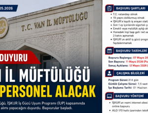Van İl Müftülüğü 199 Personel Alımı Başladı: Başvuru Şartları ve Tarihler Açıklandı