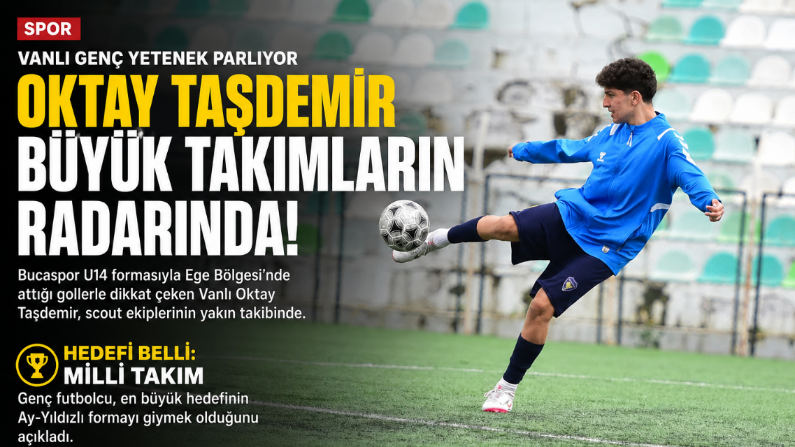 VANLI GOLCÜ OKTAY TAŞDEMİR TÜRK FUTBOLUNUN YENİ YILDIZ ADAYI