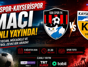 Vanspor-Kayserispor Maçı Hangi Kanalda? Canlı Yayın Bilgileri